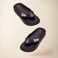Batman & Tom Kids' Flip-Flop Slippers | Midnight Black