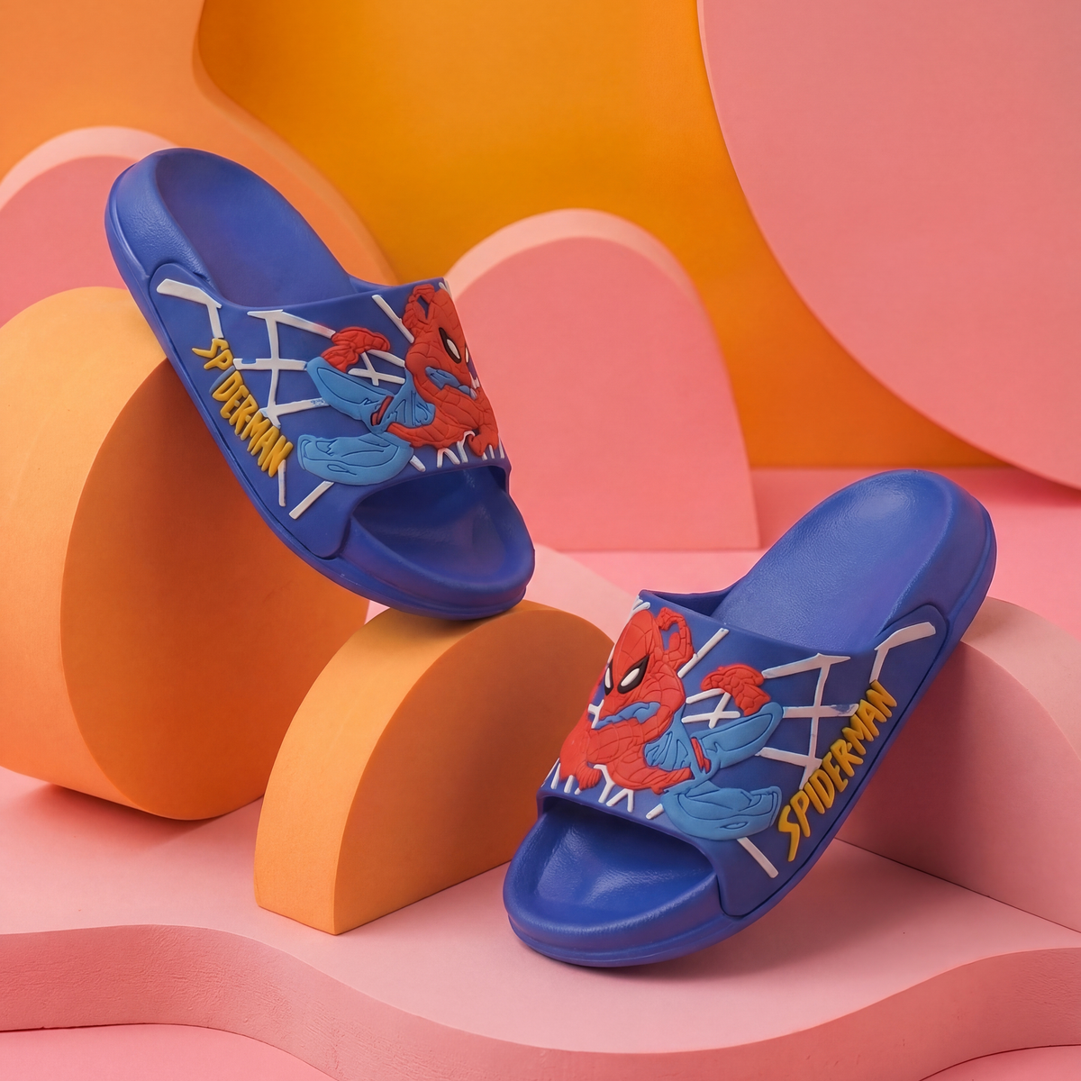 Superhero Kids' Slide Slippers | Royal Blue