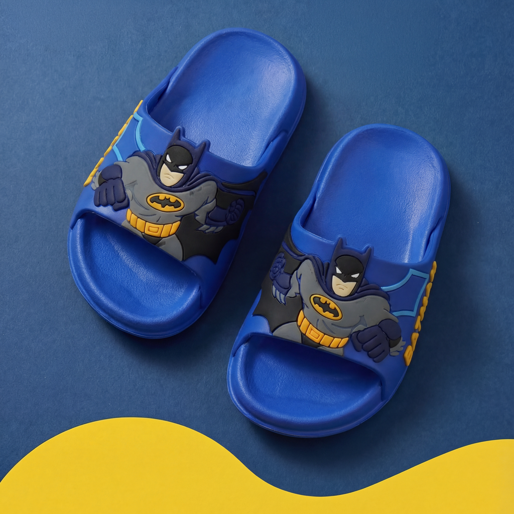 Superhero Kids' Slide Slippers | Royal Blue