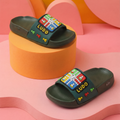 Ludo Board Game Kids' Slide Slippers | Dark Green