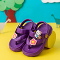 Hello Kitty & Flower Kids' Flip-Flop Sandals | Dark Purple