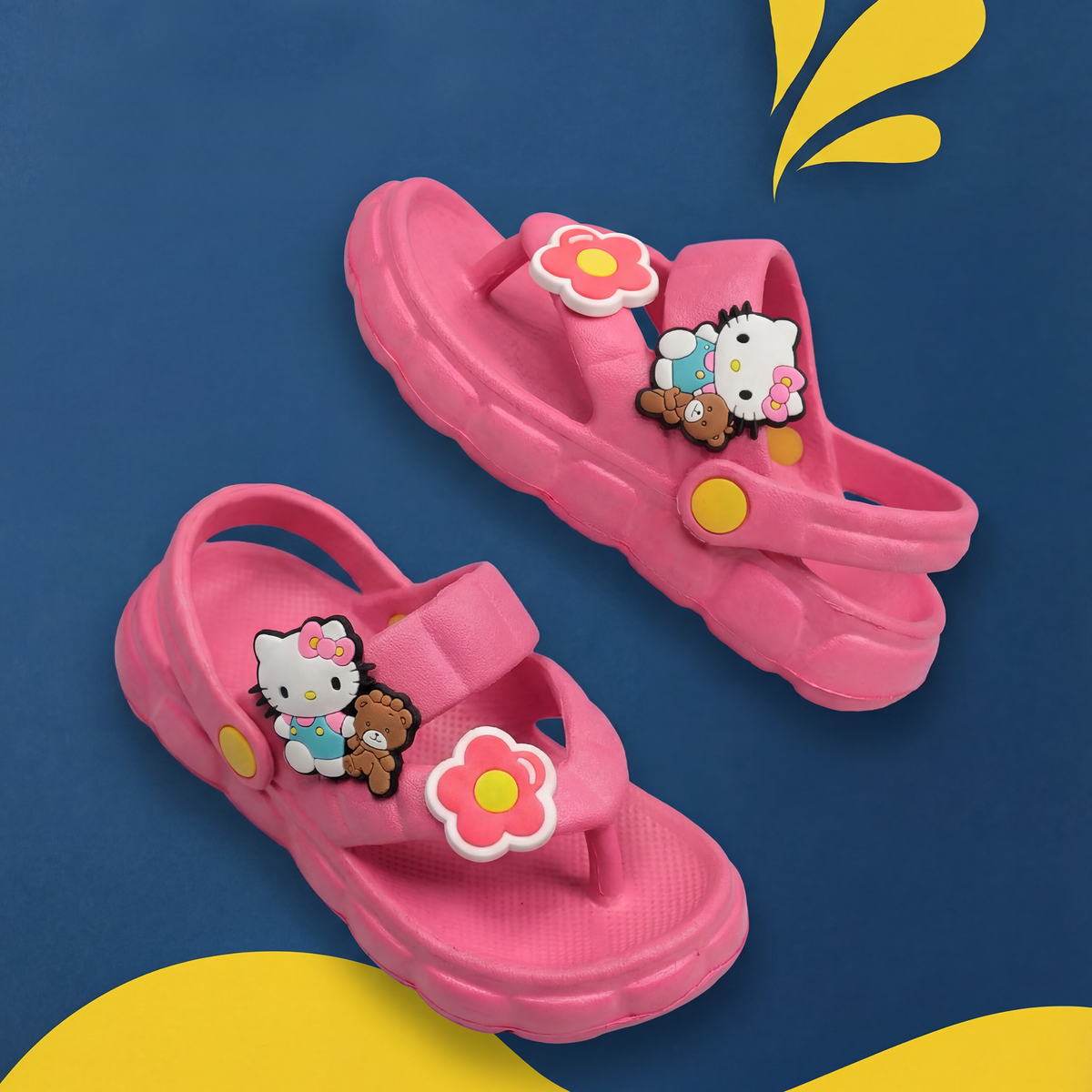 Hello Kitty & Flower Kids' Flip-Flop Sandals | Taffy Pink