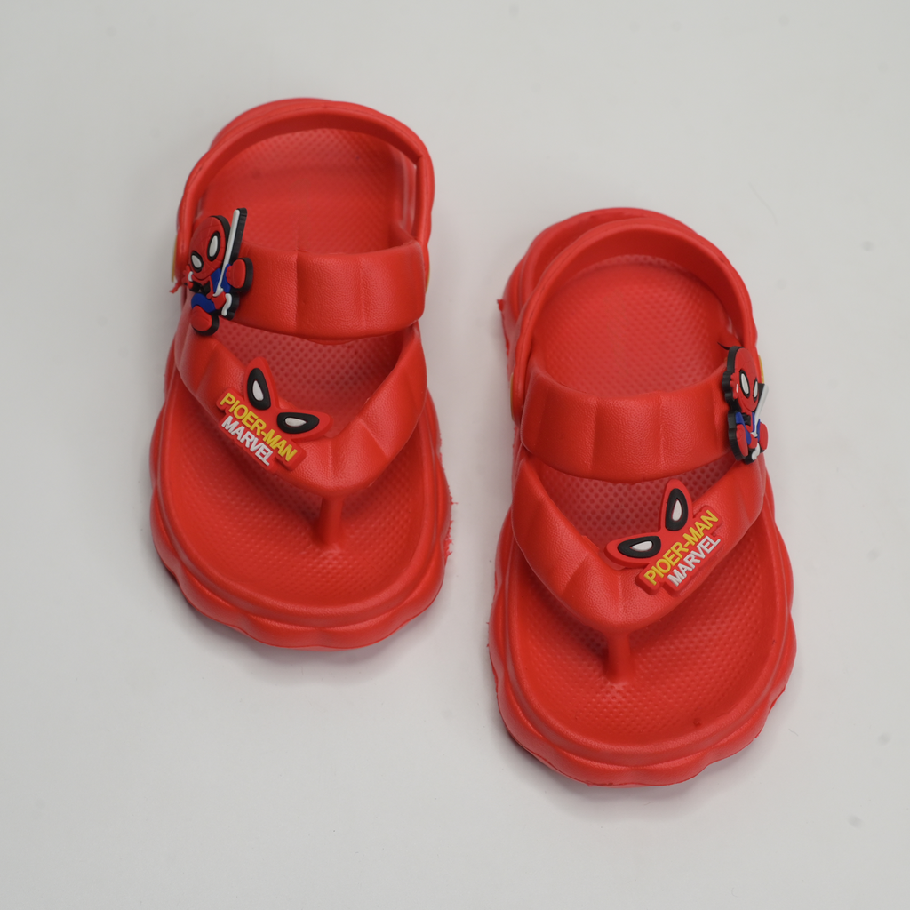 Spider-Man Marvel Kids' Flip-Flop Sandals | Vibrant Red