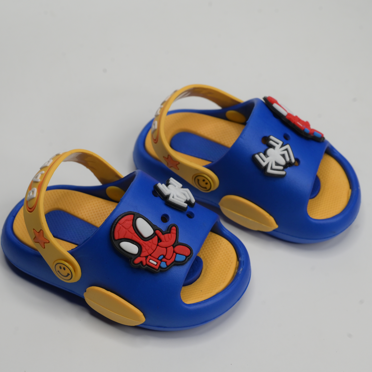 Spider-Man, Tom and Jerry Kids' Slide Sandals | Royal Blue & Yellow